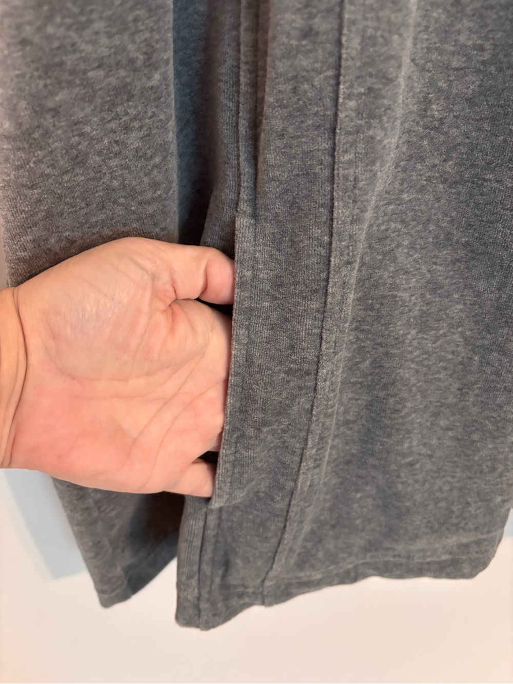 D & Co. Active EUC Gray Velour zip vest & pant Set - Picture 4 of 14